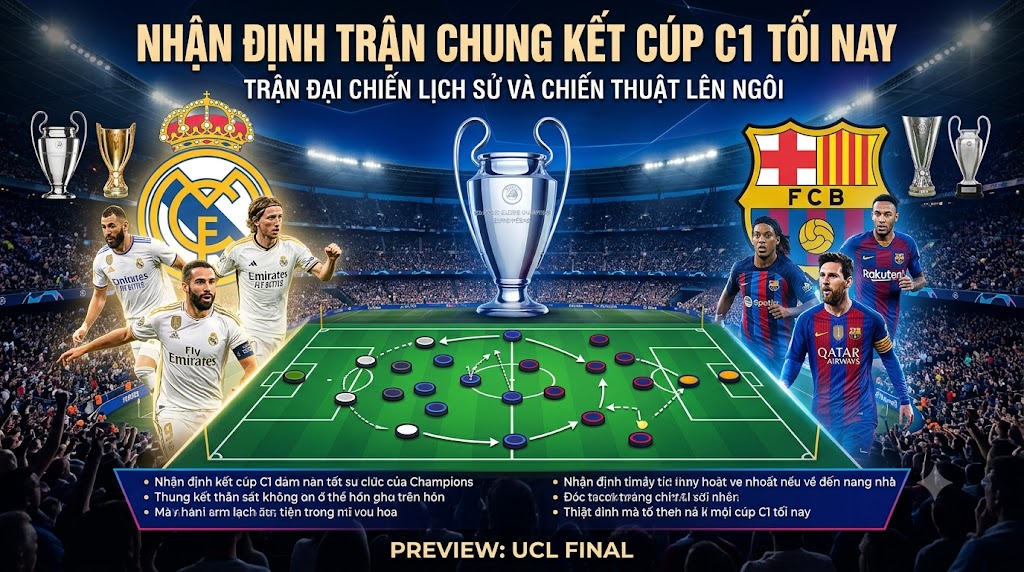 chung kết cúp c1 tối nay
